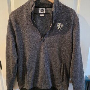 Vegas Golden Knights Quarter Zip Fleece Jacket NHL Size M 8/10